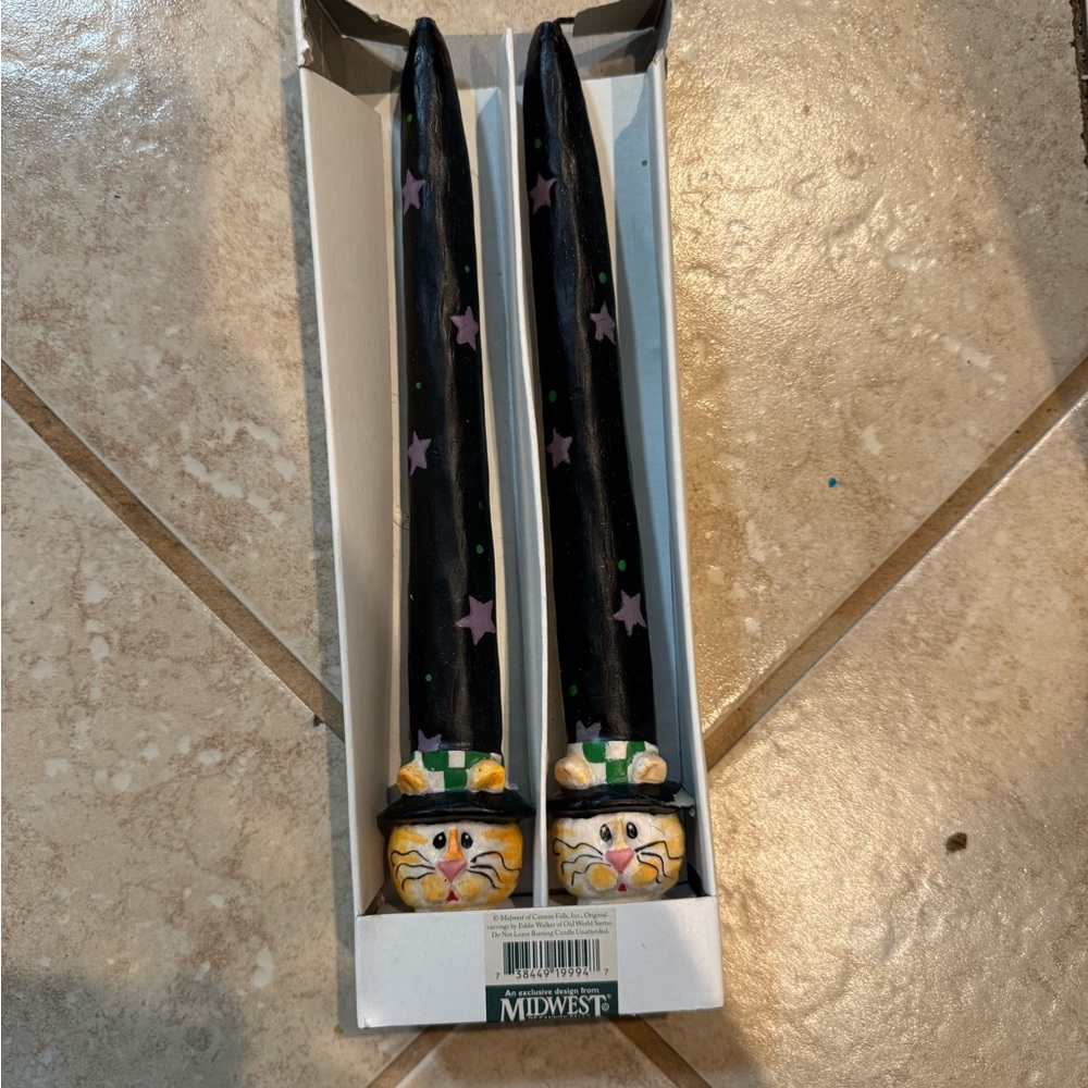 Midwest Black Cat Candle Holders